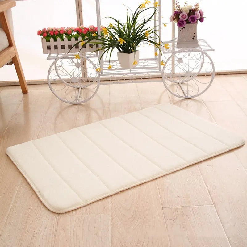 Tapis de bain en mousse à mémoire super absorbante