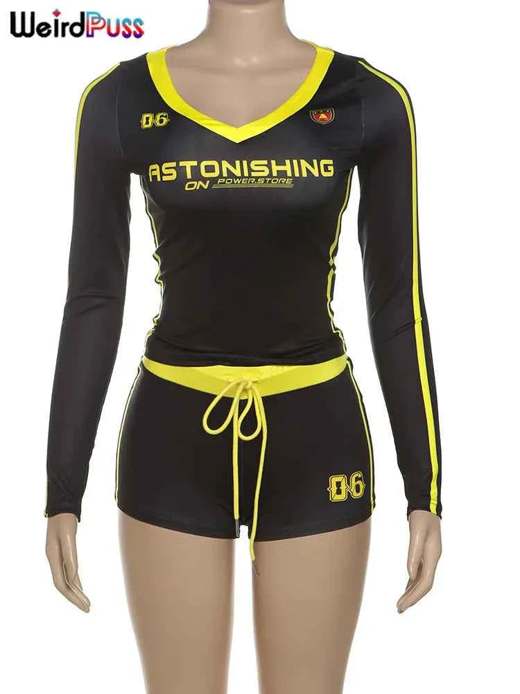 Ensemble de survêtement sportif pour femmes Weird Puss