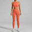 Seamless Ribbed High Waisted Yoga Set