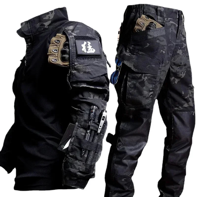 Ensemble de Vêtements Tactiques pour Hommes pour Aventures en Plein Air