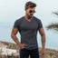 Men's V-Neck Short Sleeve Fitness T-Shirt