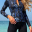 Long Sleeve Zipper Surfing Swimsuit Set