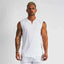 Camiseta sin mangas de algodón premium con cuello en V para hombres