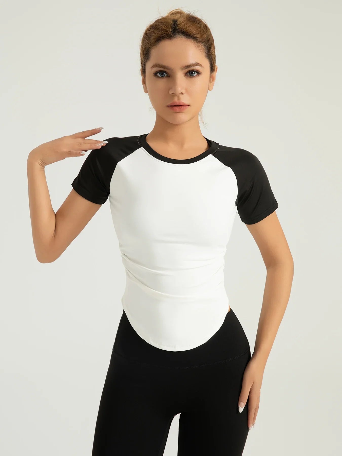 Women's Quick-Dry Compression Fit Yoga Running Tee