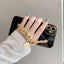 Luxury Gold Metal Coin Bracelet Case for iPhone