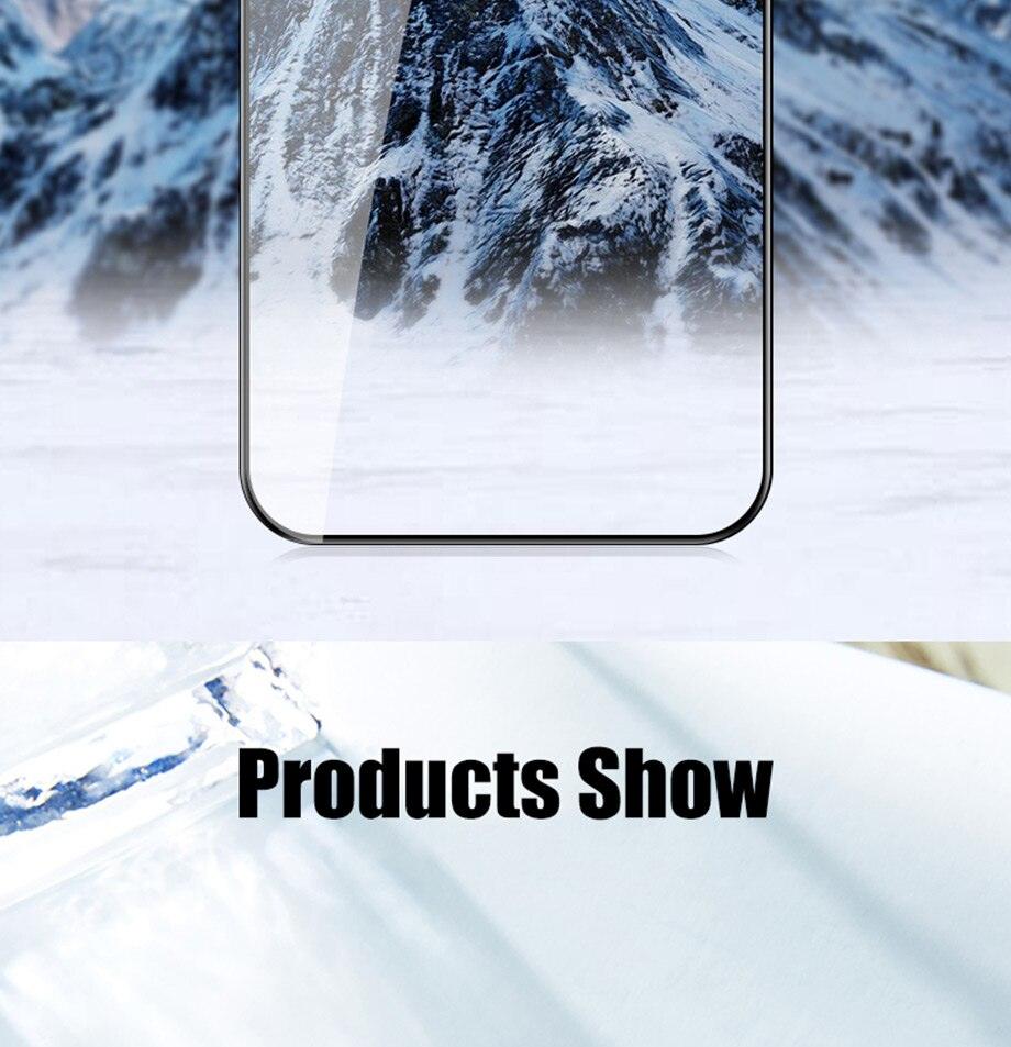 Protecteur d'écran en verre trempé 9D Full Cover pour iPhone