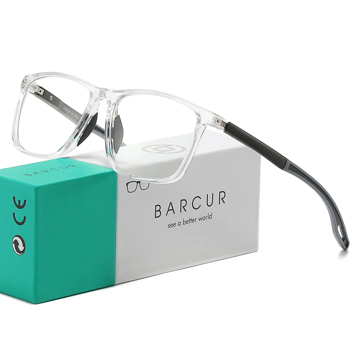 BARCUR Ultra-Light Sports Reading Glasses for Men & Women – Durable Presbyopia Eyewear with High-Definition Lenses – Stylish Rectangle Reade - Korvel