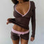 Casual Color-Block 2-Piece Set for Women