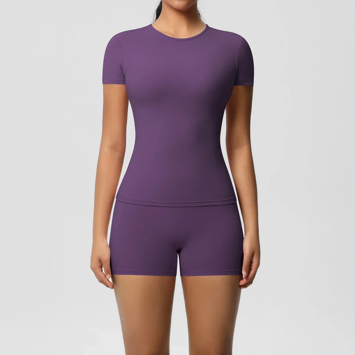 Conjunto de Leggings y Top de Gimnasio de Secado Rápido de 2 Piezas