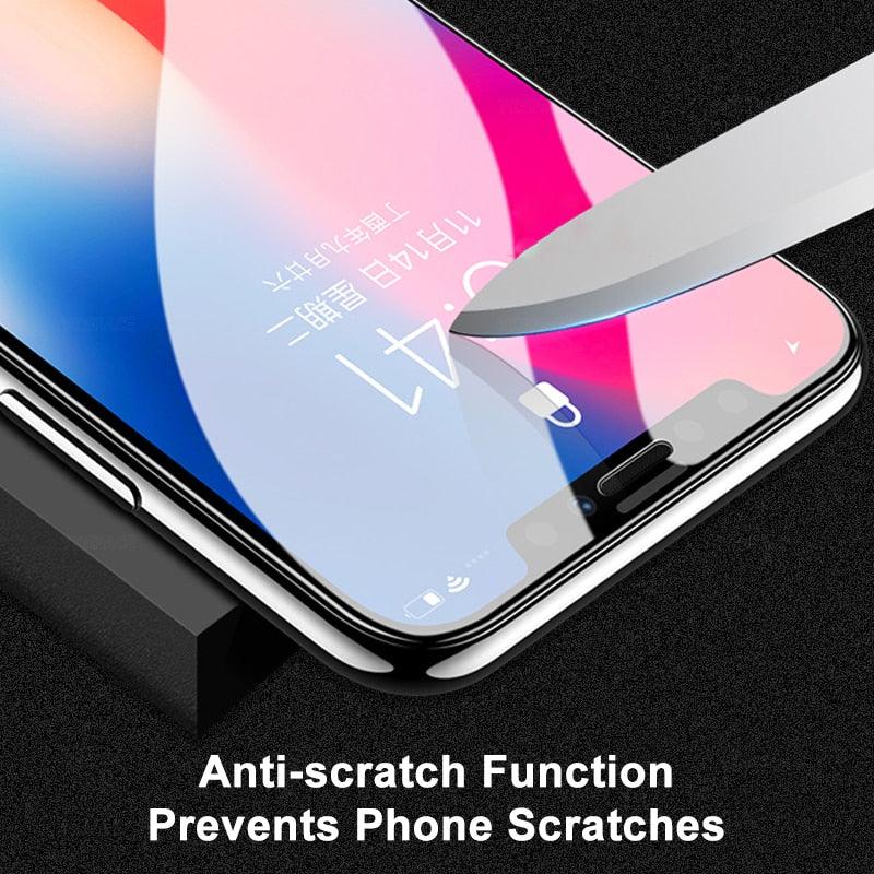Protector de Pantalla de Vidrio Templado Curvo 5D para iPhone