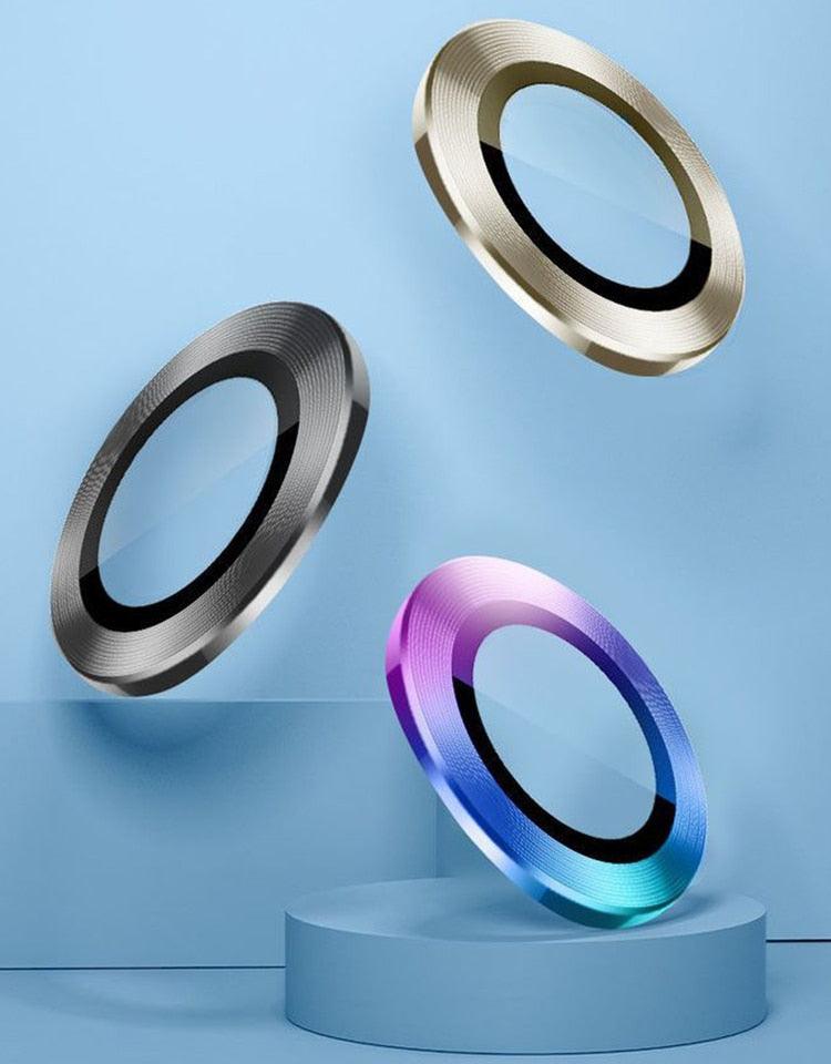 Titanium Alloy HD Camera Lens Protector for iPhone 12/13/14 Series - 9H Scratch-Resistant - Korvel