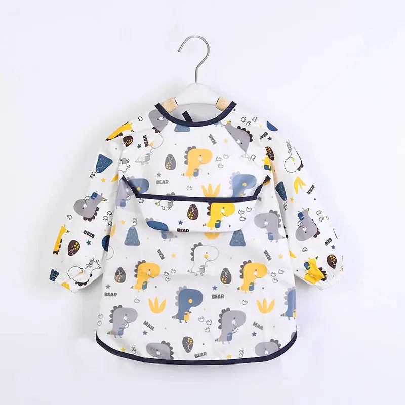 Bavoir imperméable à manches longues premium pour enfants