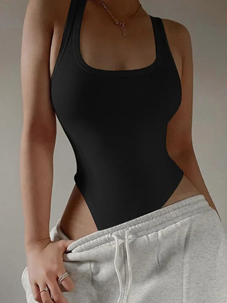 Body à manches sans manches été chic