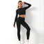 Conjunto de Traje de Yoga Sin Costuras para Mujeres