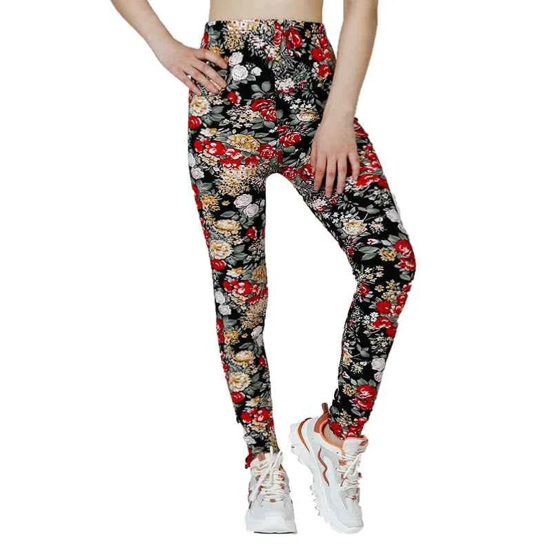 Floral Print High Elasticity Leggings