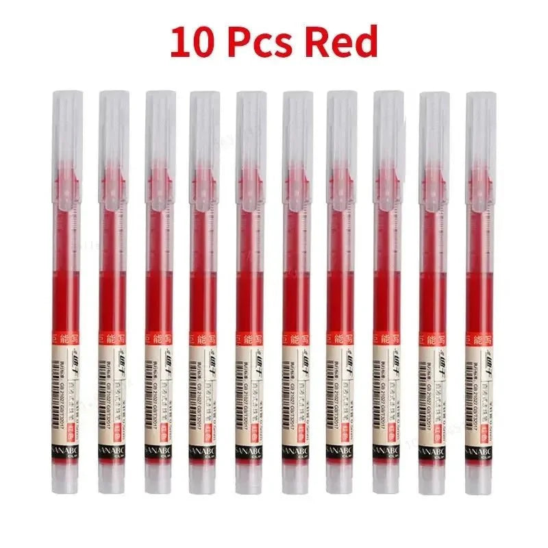 10-Piece Kawaii Gel Pen Set - Precision Writing Instruments