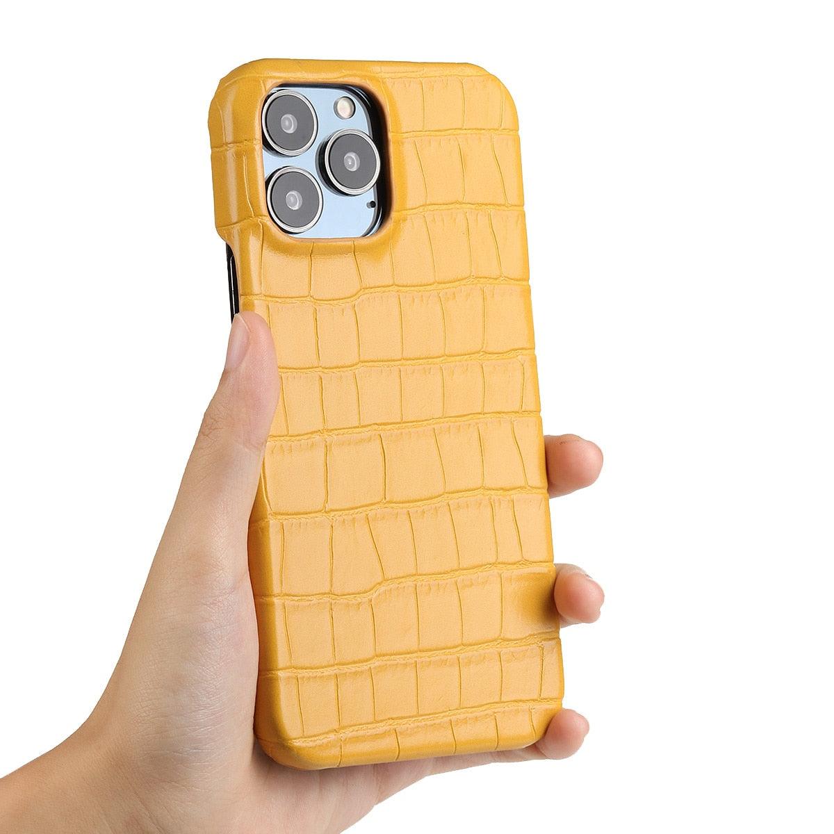 Coque en cuir premium pour iPhone 11, 12, 13, 14 Pro Max