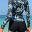 Long Sleeve Zipper Surfing Swimsuit Set