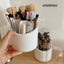 Rangement de pinceaux de maquillage de bureau élégant avec couvercle