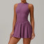 Conjunto de Mono Sin Mangas con Cremallera y Falda