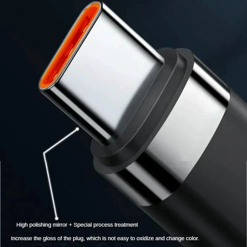 PD 120W Super Charging USB Type-C Cable for Fast Charging