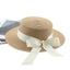 Sombrero de Paja Elegante para Mujeres en Verano con Lazo