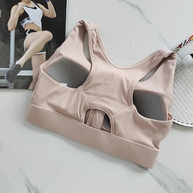 Sostén Deportivo Shockproof con Cremallera para Mujer