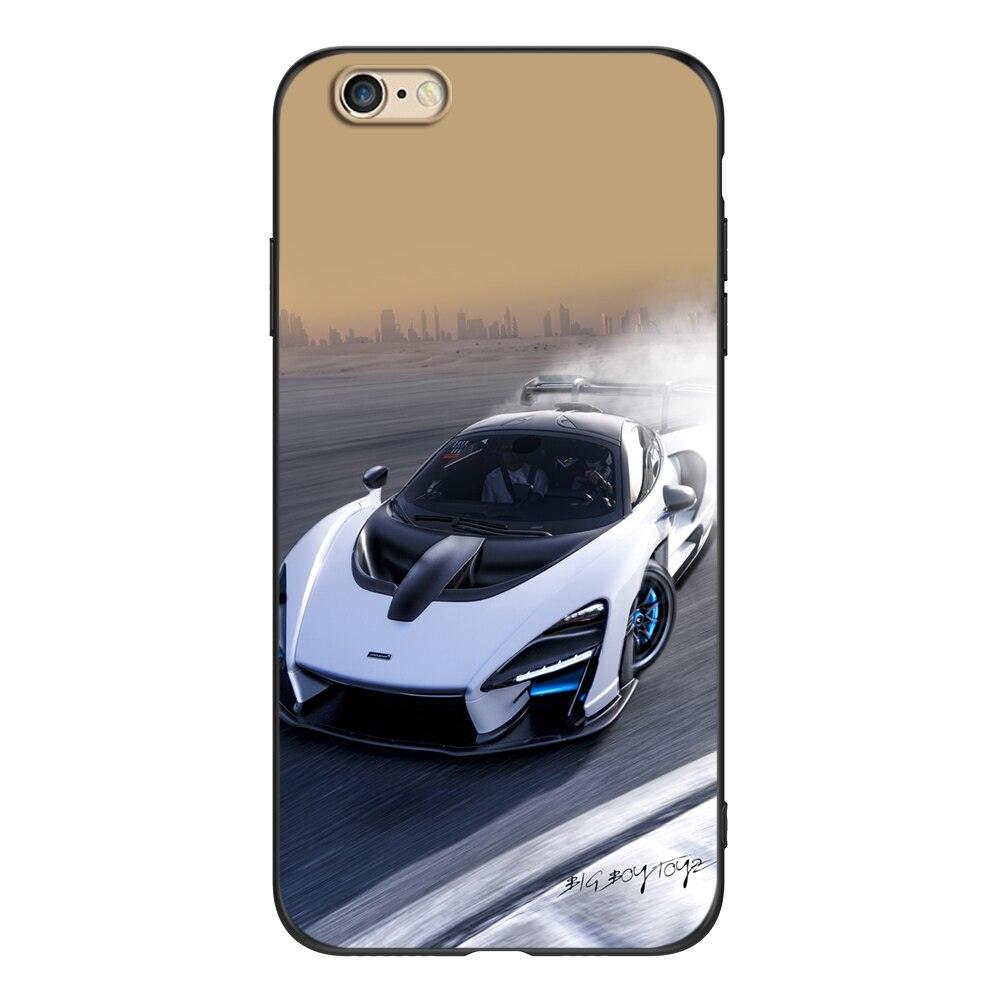 Stylish Soft Silicone Car Print Phone Case for iPhone
