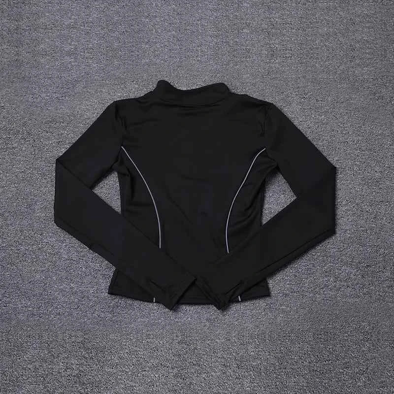Chaqueta de Yoga Reflectante para Mujeres con Protección UV