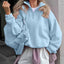 Sudadera con cremallera de forro polar de cordero CozyPink para mujer