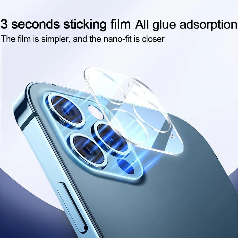 4-Piece Protective Glass Set for iPhone Camera Lenses