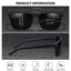 Lunettes de soleil polarisées blanches et roses tendance BARCUR pour femmes