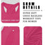 Camisetas de Yoga Racerback Sin Espalda Cruzada Súper Suaves