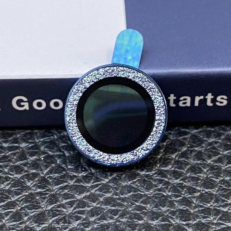 Sparkling Diamond Camera Lens Protector for iPhone 14/13/12/11 Pro Max - Premium Glittering Metal Ring - Korvel