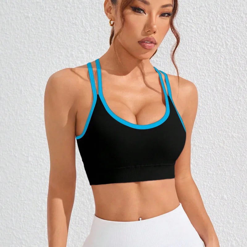 Premium Push-Up Yoga Sports Bra & Gym Crop Top
