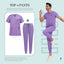 Unisex Multicolor Medical Scrub Sets