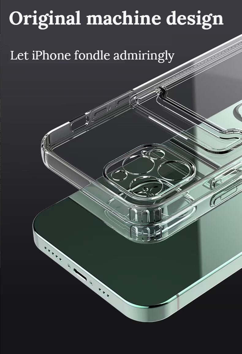 Premium Mini Wallet Card Holder Case for iPhone