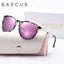 Lunettes de soleil pour femmes BARCUR à imprimé léopard en forme de chat - Polarisées UV400