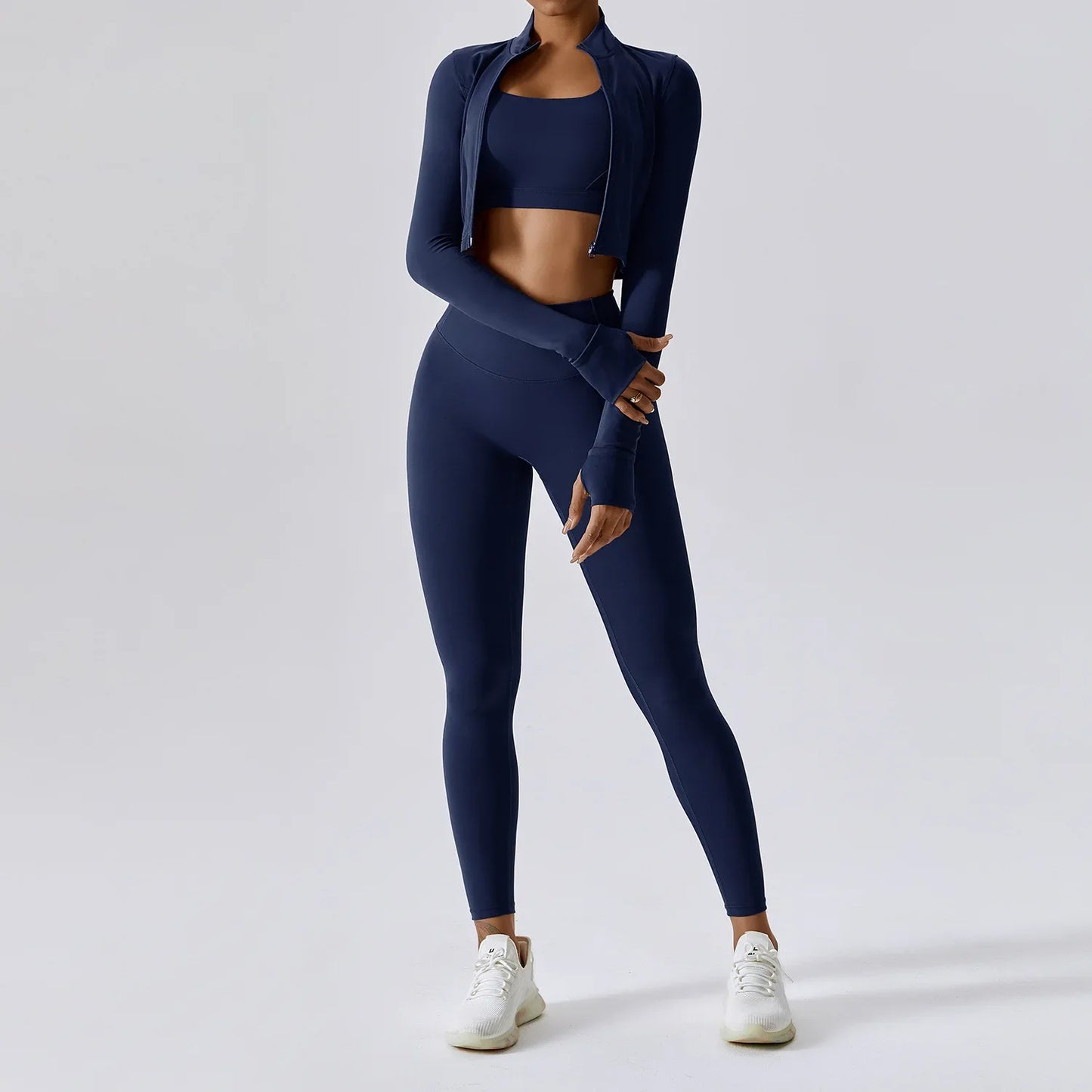 Conjunto de Ropa Deportiva para Mujeres de 3 Piezas Premium