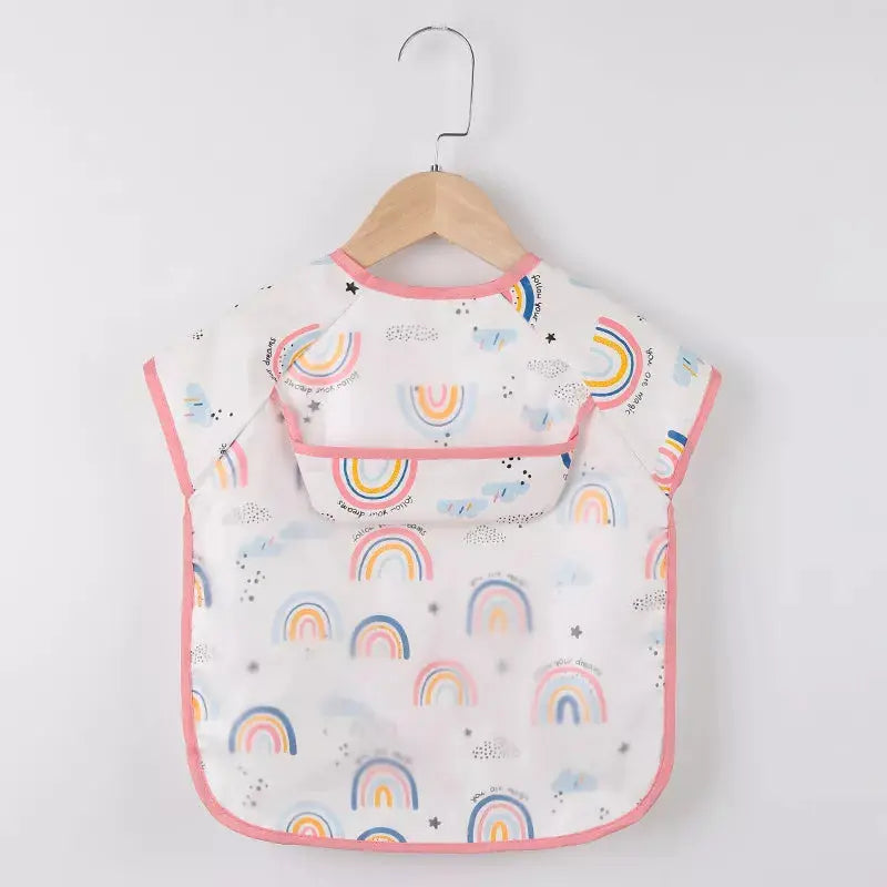 Bavoir imperméable à manches longues premium pour enfants