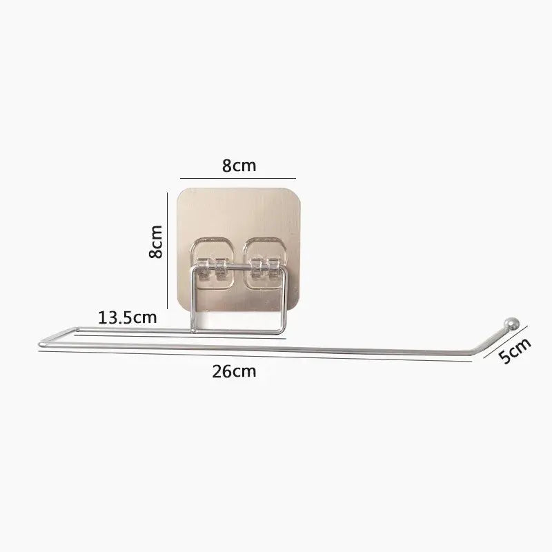Support de papier essuie-tout en acier inoxydable premium