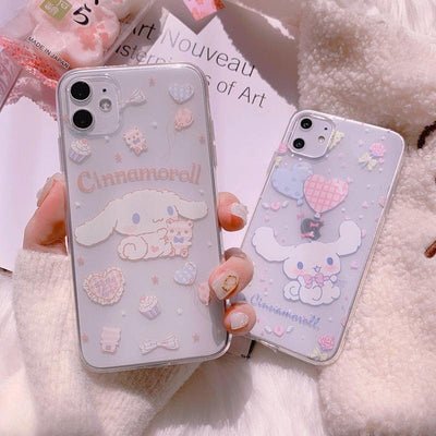 Coque de téléphone mignonne avec un chien cartoon pour iPhone - Élégante et protectrice