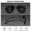 BARCUR Women's Pink Metal Polarized Sunglasses