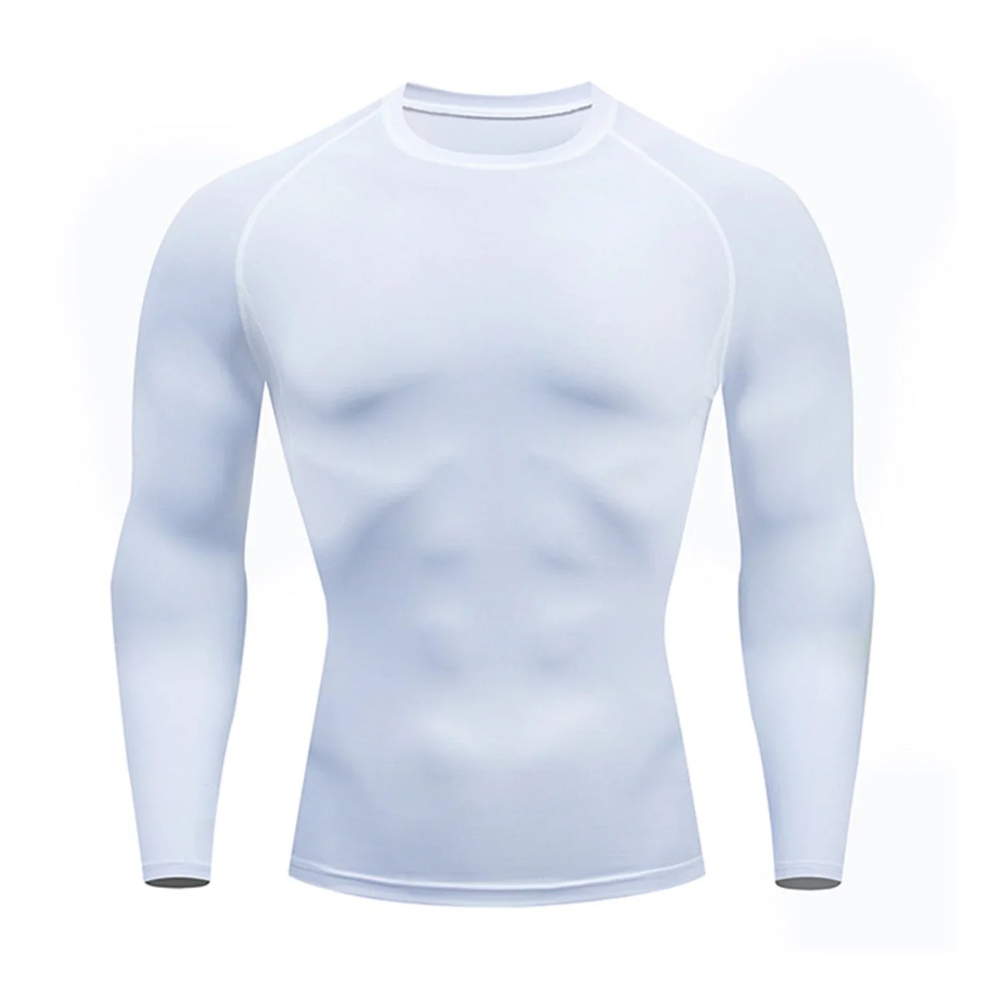 Camisa de Gimnasio de Manga Larga de Compresión para Hombre
