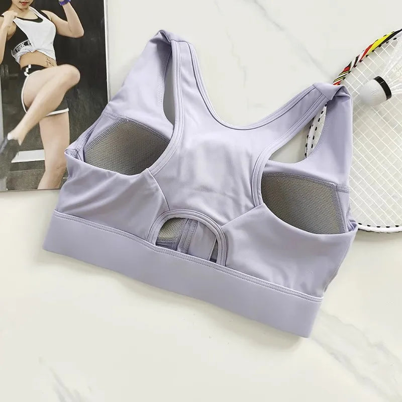 Sostén Deportivo Shockproof con Cremallera para Mujer