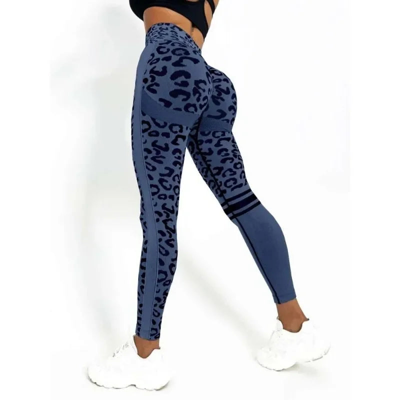 Leggings Sin Costuras con Estampado de Leopardo