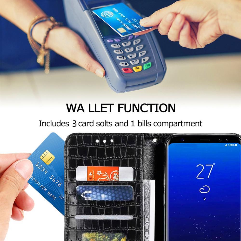 Luxury Pattern Flip Case for iPhone - Premium Leather Wallet Protection