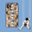 Cat Art Phone Case for iPhone - Clear Protective Cover