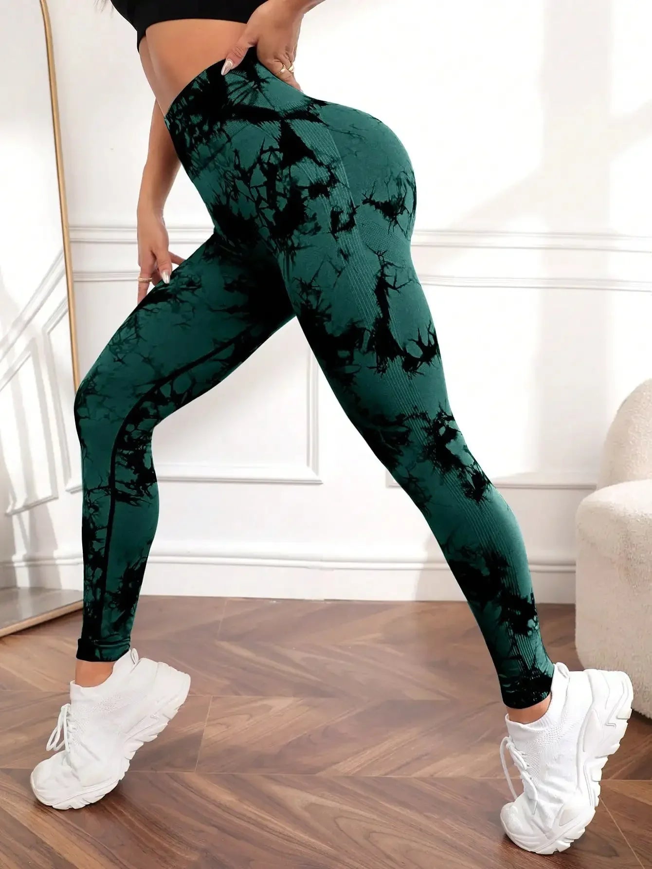 Leggings de Yoga de Cintura Alta Sin Costuras FlexFit