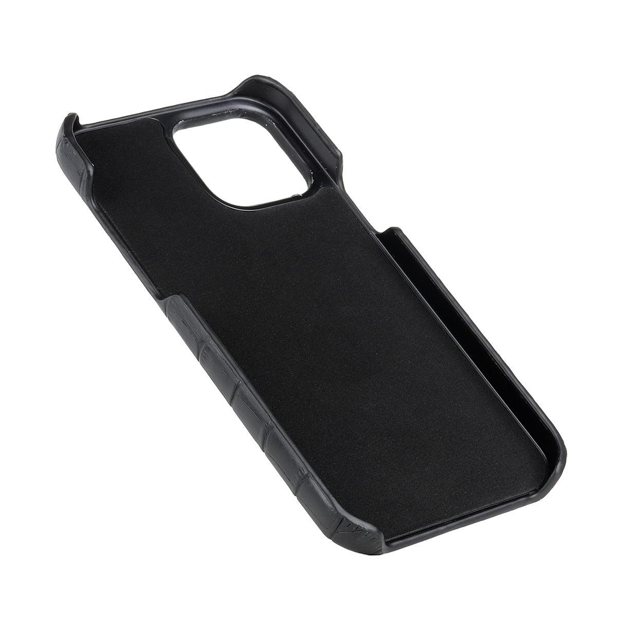 Coque en cuir premium pour iPhone 11, 12, 13, 14 Pro Max